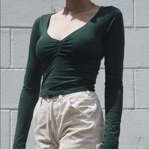 brandy green long sleeve
